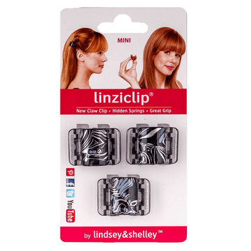 Щипка за коса малка арт сребро Linziclip MINI