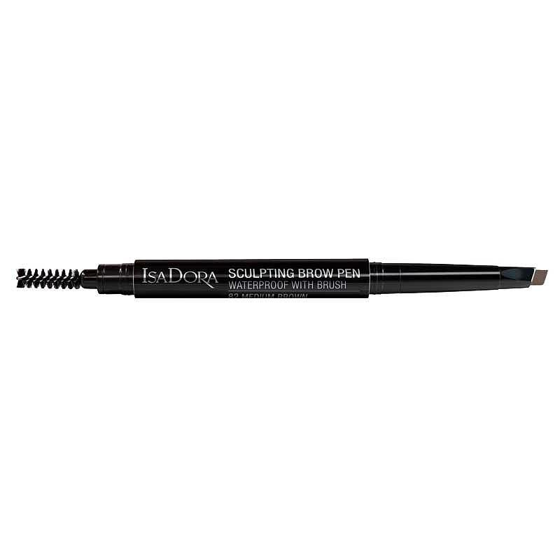 Скулптуриращ водоустойчив молив за вежди с четка IsaDora Sculpting Brown Pen Waterproof