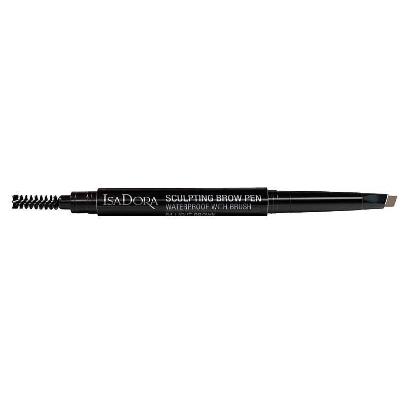 Скулптуриращ водоустойчив молив за вежди с четка IsaDora Sculpting Brown Pen Waterproof