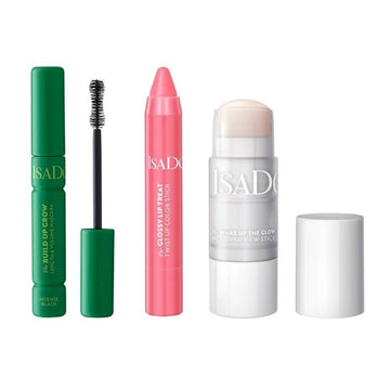 Сет Изящен грим Isadora Intense Black The Build Up Grow § The Wake Up The Glow All Over Dew Stick § Twist Up Color Stick