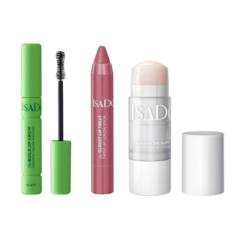 Сет Изящен грим Isadora Black The Build Up Grow § The Wake Up The Glow All Over Dew Stick § Twist Up Color Stick