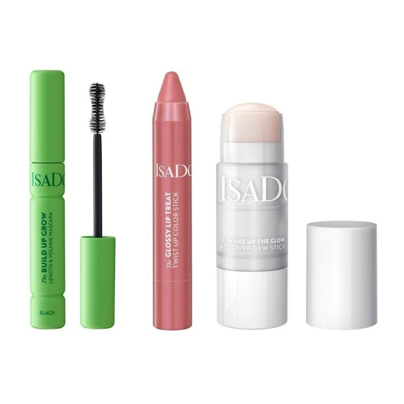 Сет Изящен грим Isadora Black The Build Up Grow § The Wake Up The Glow All Over Dew Stick § Twist Up Color Stick