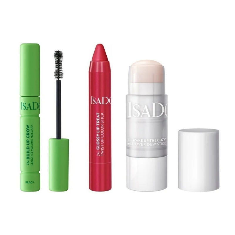 Сет Изящен грим Isadora Black The Build Up Grow § The Wake Up The Glow All Over Dew Stick § Twist Up Color Stick