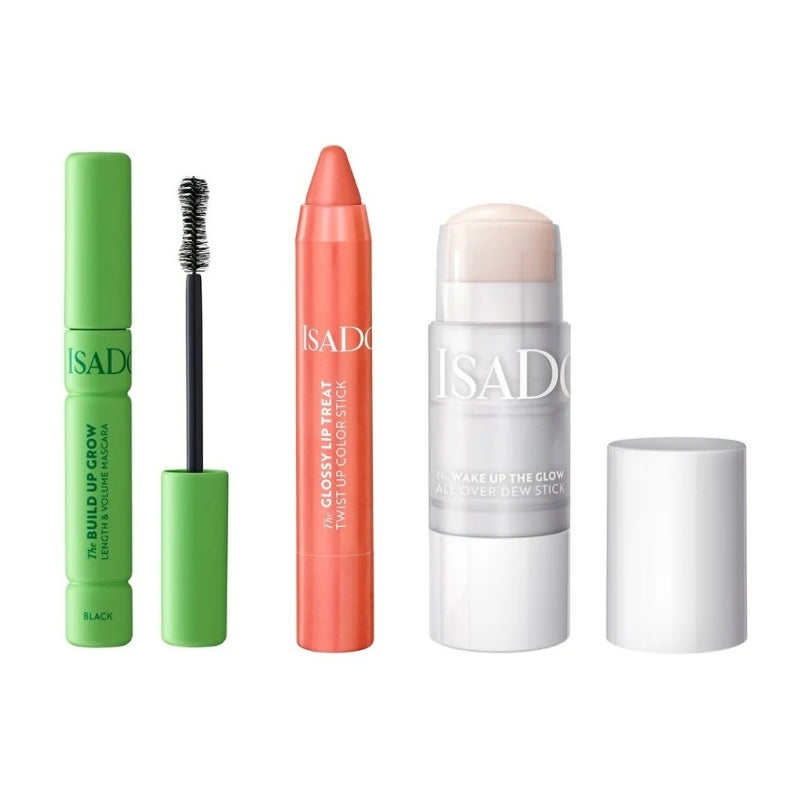 Сет Изящен грим Isadora Black The Build Up Grow § The Wake Up The Glow All Over Dew Stick § Twist Up Color Stick
