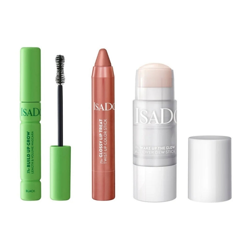 Сет Изящен грим Isadora Black The Build Up Grow § The Wake Up The Glow All Over Dew Stick § Twist Up Color Stick