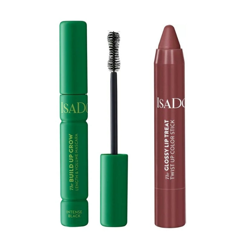 Сет Изящен грим Isadora Спирала Intense Black The Build Up Grow § Хидратиращ гланц стик Twist Up