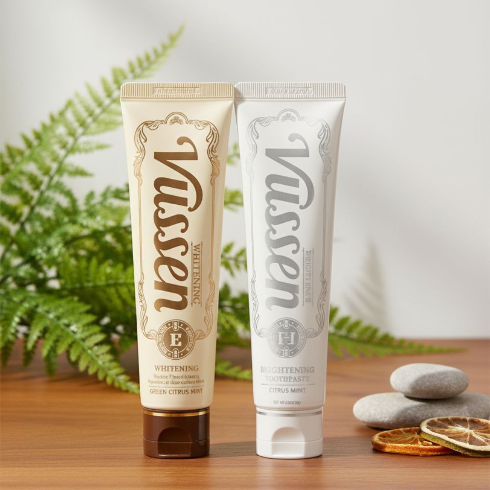 Дуо сет Избелване и Здрав емайл Vussen 7 Whitening & H Brightening