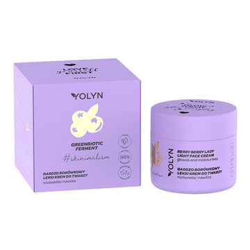 Озаряващ крем Боровинка и Галактомисис YOLYN Greenbiotic Brightening Berry Berry Lady Face Cream