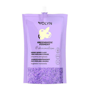 Озаряваща пилинг маска Боровинка и Галактомисис YOLYN Greenbiotic Brightening Berry Berry Lady Peeling-Mask