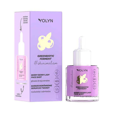 Озаряващ серум Боровинка и Галактомисис YOLYN Greenbiotic Brightening Berry Berry Lady Face Shot