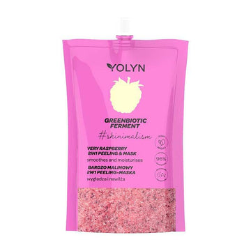 Хидратираща пилинг маска Малина и Галактомисис YOLYN Greenbiotic Moisturising Very Raspberry Face Peeling-Mask