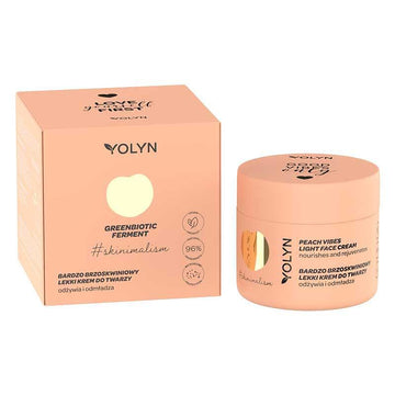 Подхранващ крем Праскова и Галактомисис YOLYN Greenbiotic Nourishing Peach Vibes Face Cream