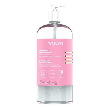 Мицеларен гел за чувствителна кожа за водоустойчив грим с Пантенол YOLYN Soothing Micellar Gel