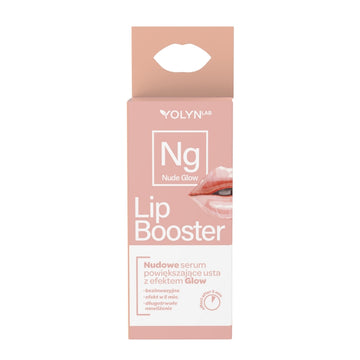 Nude Огледален гланц-бустер за устни YOLYN LAB Shiny Lip Booster