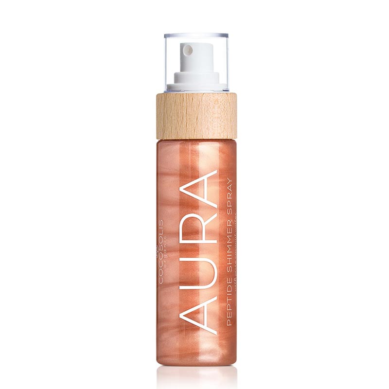 Блестящ спрей с пептиди COCOSOLIS AURA Peptide Shimmer Spray