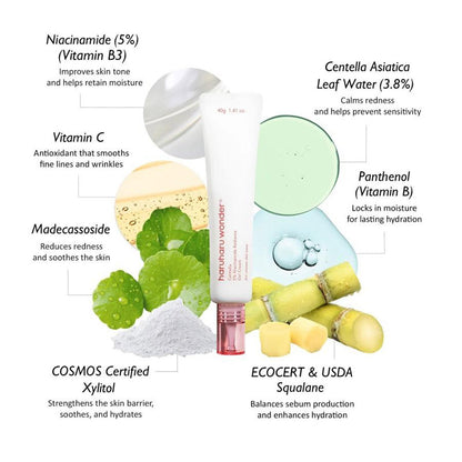 Гел-крем за сияйна кожа с центела и ниацинамид Haruharu Wonder Centella 5% Niacinamide Radiance Gel Cream