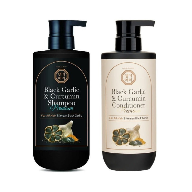 Сет Корейска грижа против косопад в две стъпки Doori Black Garlic and Curcumin