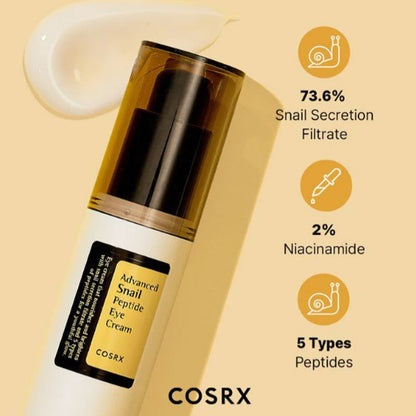Околоочен крем с охлювен муцин и пептиди COSRX Advanced Snail Peptide Eye Cream