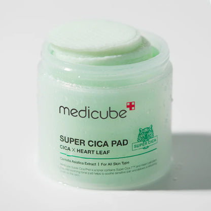 Успокояващи и хидратиращи тонер падове за лице Medicube Super Cica Facial Toner Pads