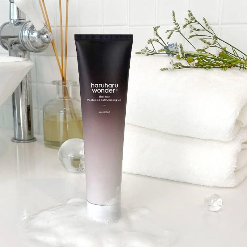 Почистващ гел за лице с черен ориз HaruHaru Black Rice Moisture Soft Cleansing Gel