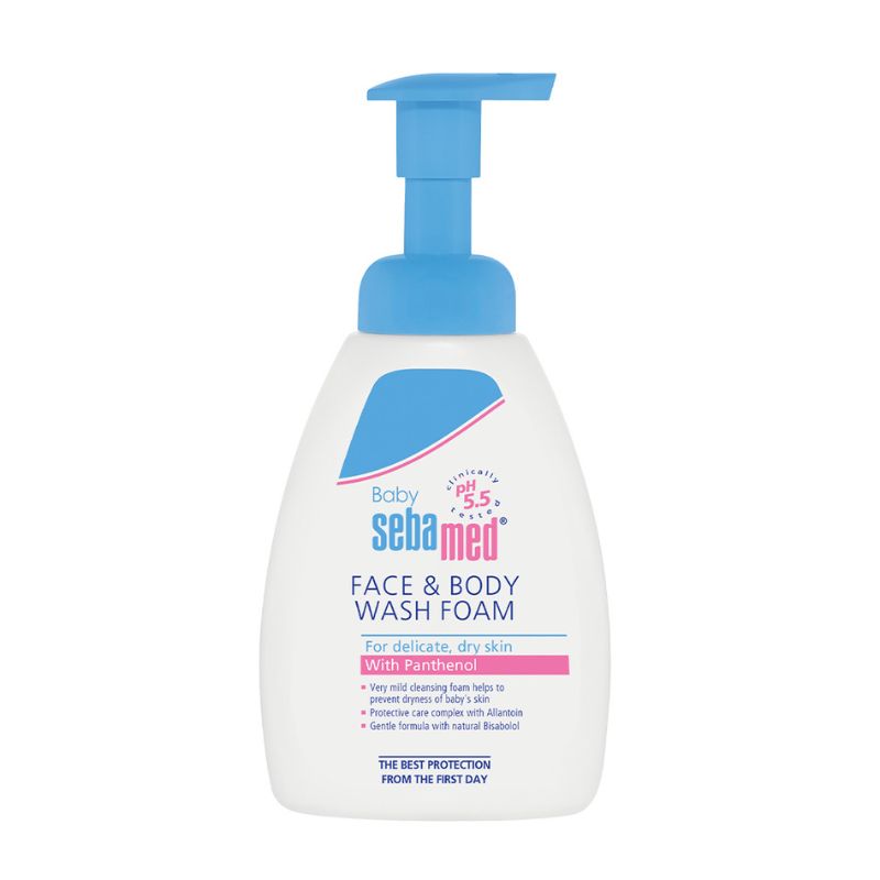 Бебешка измивна пяна за лице и тяло Sebamed