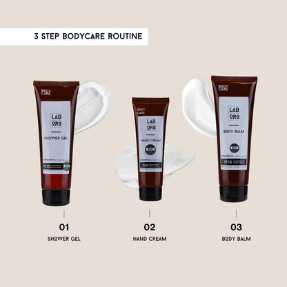Комплект за пътуване - душ гел, балсам за тяло и крем за ръце Labor8 Travel Kit