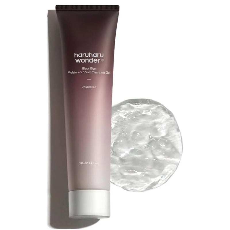 Почистващ гел за лице с черен ориз HaruHaru Black Rice Moisture Soft Cleansing Gel