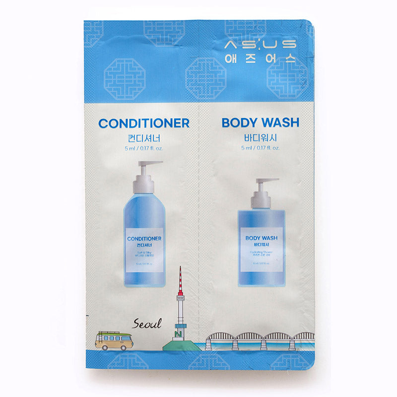 Комплект за коса и тяло в 4 стъпки Special Size ASUS TRAVEL SHOWER KIT 4 STEP