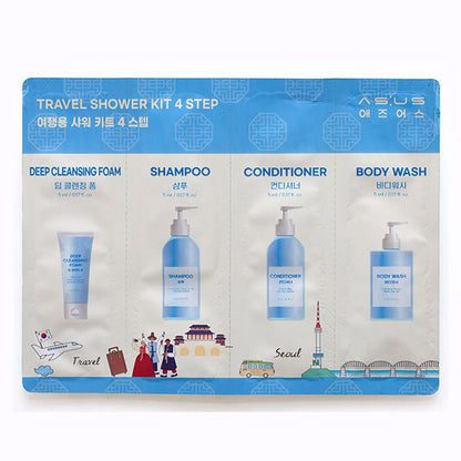 Комплект за коса и тяло в 4 стъпки Special Size ASUS TRAVEL SHOWER KIT 4 STEP