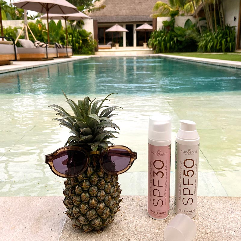 Слънцезащитен лосион с SPF50 COCOSOLIS Natural Sunscreen Lotion