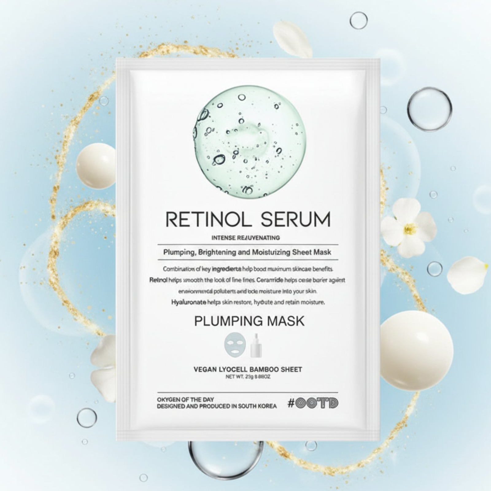 Регенерираща маска за лице с Ретинол OOTD Retinol Serum Plumping Mask