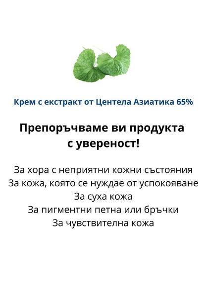 Хидратиращ и възстановяващ крем с 65% Центела Азиатика Chamos Blansen