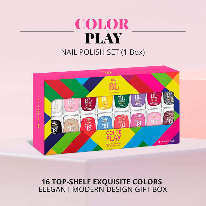 Комплект 16 броя лакове за нокти BEL LONDON COLOR PLAY