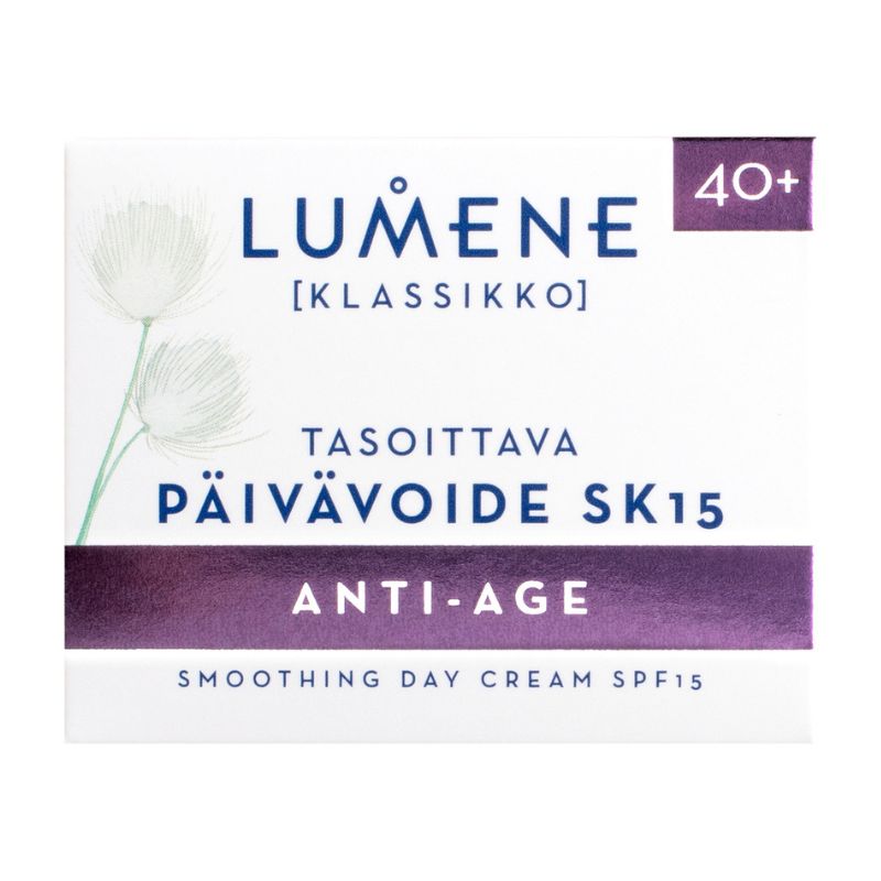 Подмладяващ дневен крем SPF 15 против бръчки за всеки тип кожа Lumene Klassikko protecting day cream