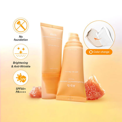 CC слънцезащитен тонизиращ крем SPF50+ ABIB Glutathiosome CC Sunscreen Toning Tube