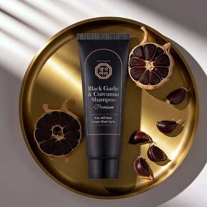 Премиум анти-ейдж шампоан против косопад с Черен чесън и куркумин Doori Black Garlic and Curcumin Shampoo Special Size