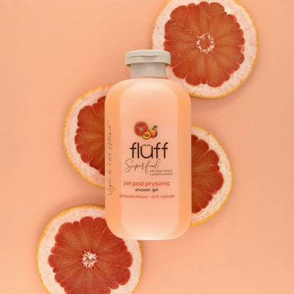 Антицелулитен душ гел с аромат на праскова и грейпфрут FLUFF Anti-cellulite Shower Gel
