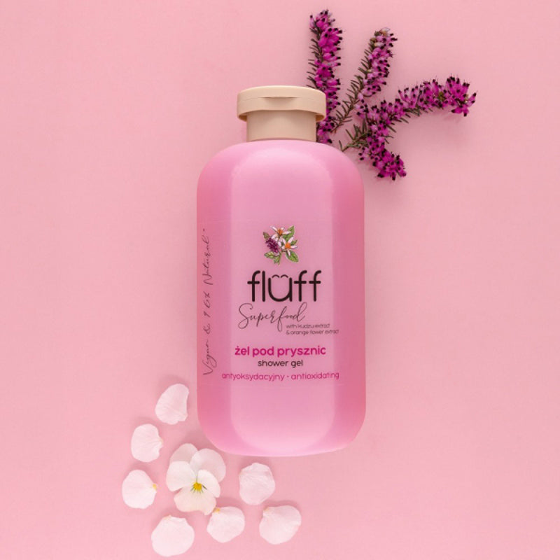Антиоксидантен душ гел с аромат на кудзу и портокалов цвят FLUFF Antioxidating Shower Gel