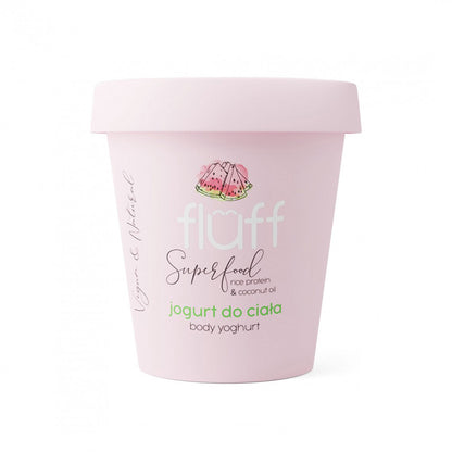 Дълбоко подхранващ йогурт за тяло с оризов протеин  – Диня FLUFF Body Yoghurt