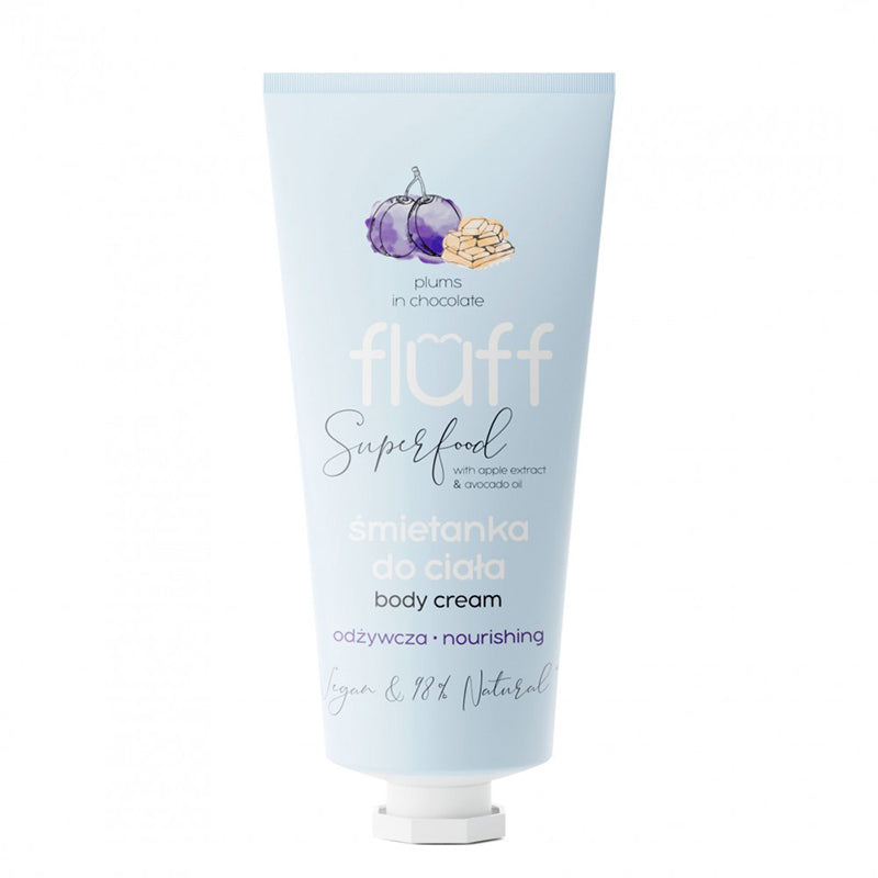 Подхранващ крем за тяло – Сини сливи в шоколад FLUFF Nourishing Body Cream