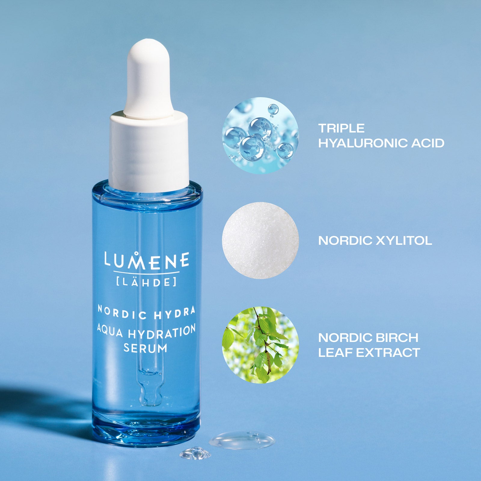 Аква хидратиращ серум LUMENE NORDIC HYDRA Lahde Face Aqua Hydration Serum