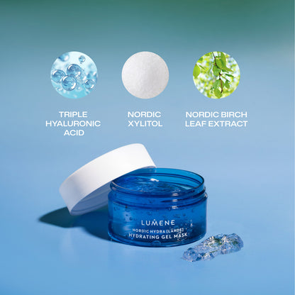 Хидратираща гел маска LUMENE NORDIC HYDRA [LAHDE] Face Hydrating Gel Mask