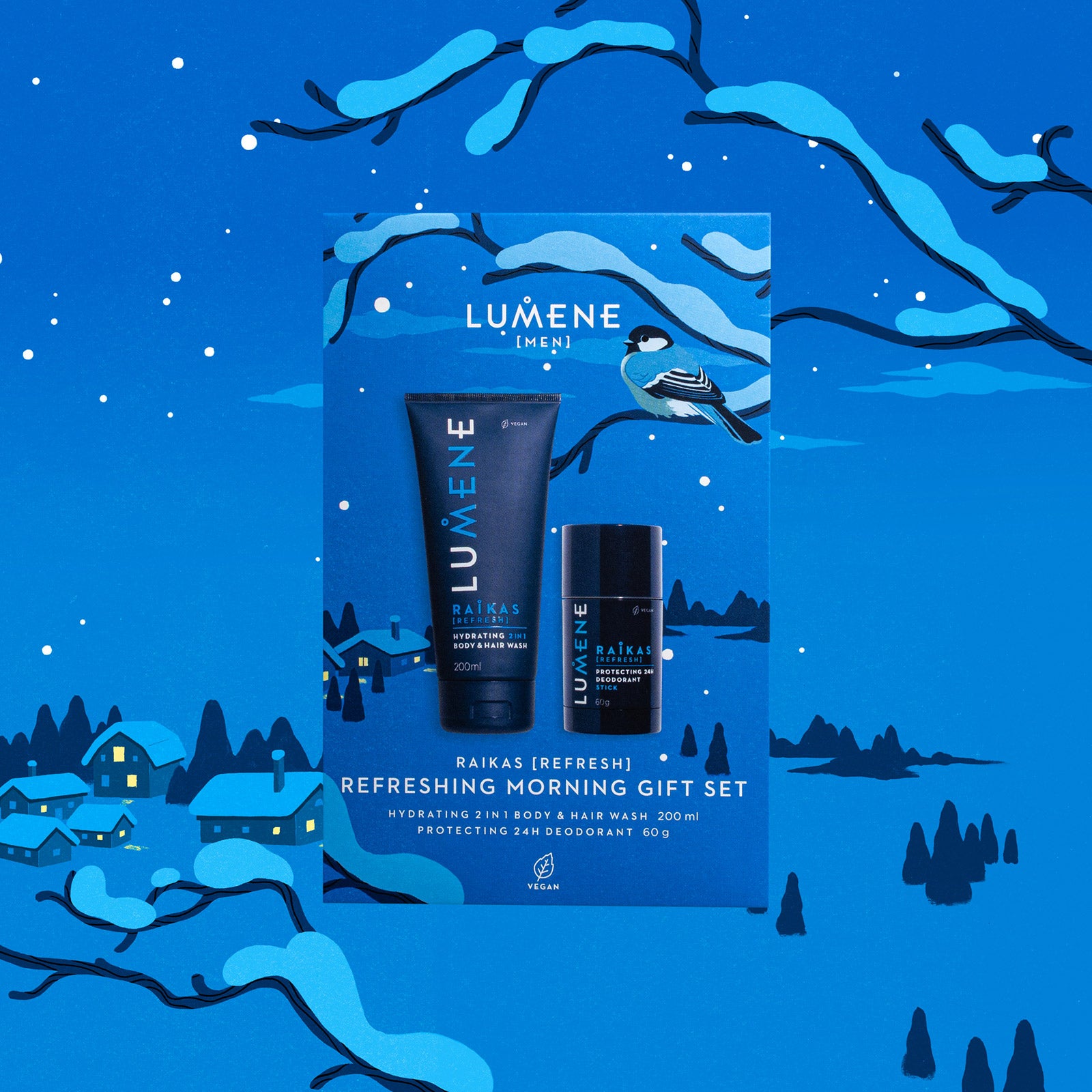 Освежаващ комплект за мъже LUMENE MEN RAIKAS REFRESHING MORNING GIFT SET 2025