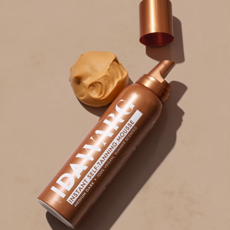 Автобронзиращ мус за незабавен тъмен тен IDA WARG Instant Self-Tanning Mousse Medium Dark
