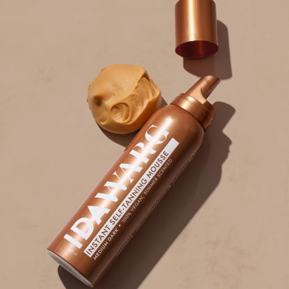 Автобронзиращ мус за незабавен тъмен тен IDA WARG Instant Self-Tanning Mousse Medium Dark