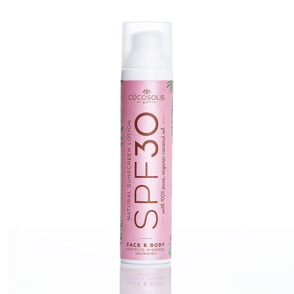 Слънцезащитен лосион с SPF30 COCOSOLIS Natural Sunscreen Lotion