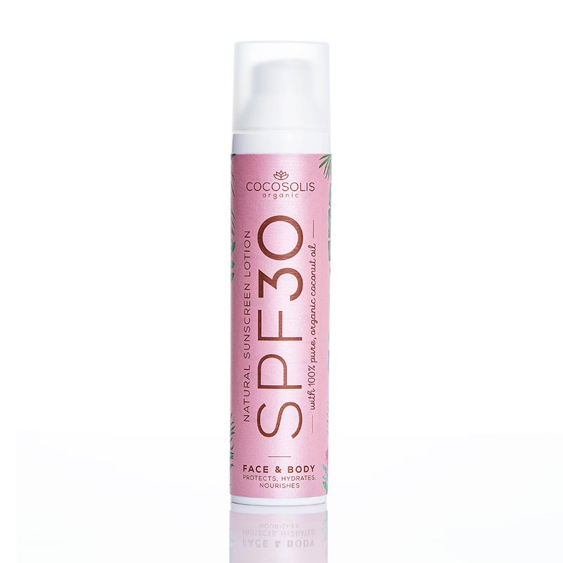 Слънцезащитен лосион с SPF30 COCOSOLIS Natural Sunscreen Lotion