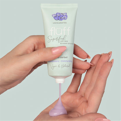 Хидратиращ крем сорбе за ръце – Диви боровинки FLUFF Moisturizing Hand Sorbet