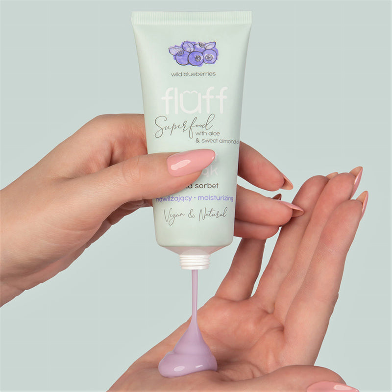 Хидратиращ крем сорбе за ръце – Диви боровинки FLUFF Moisturizing Hand Sorbet