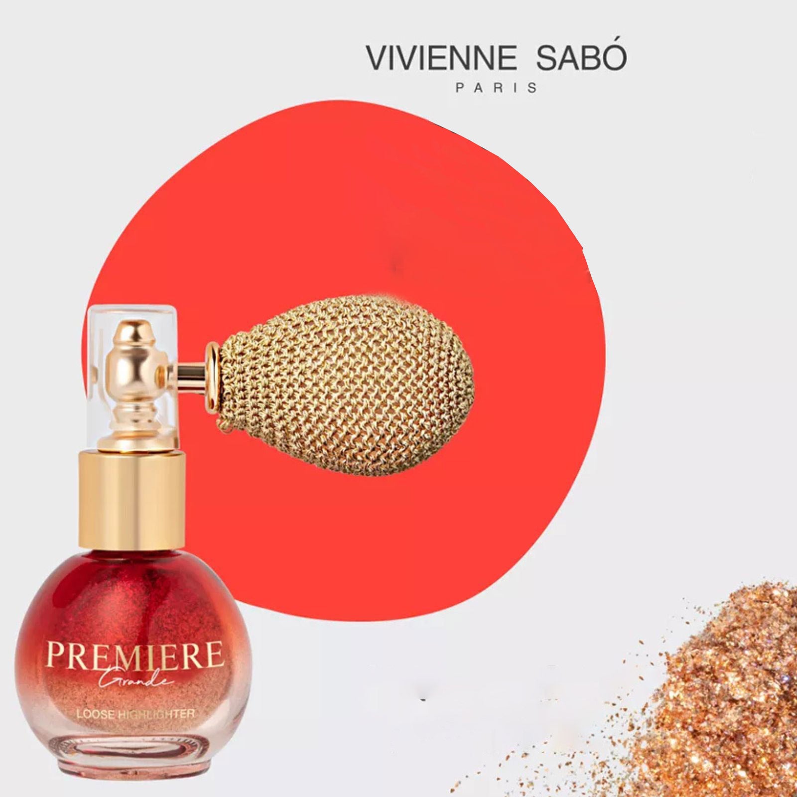 Хайлайтър Винтаж за лице, тяло и коса Grande Premiere Vivienne Sabo Loose Highlighter